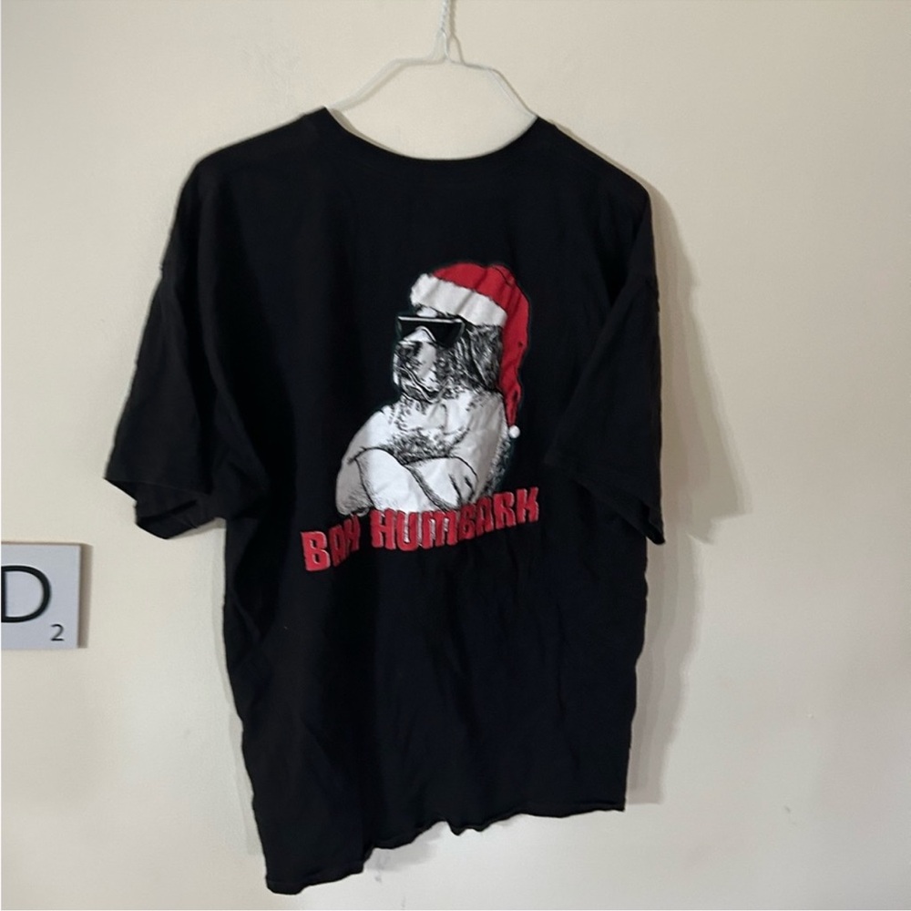 Big Dogs Size 2XL BAH HUMBARK Black Short Sleeve Tee